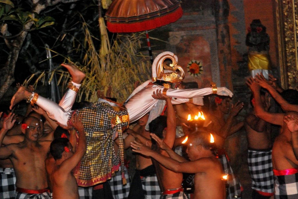 Kecak dance, fire dance, Bali, trance, top attractions in Bali