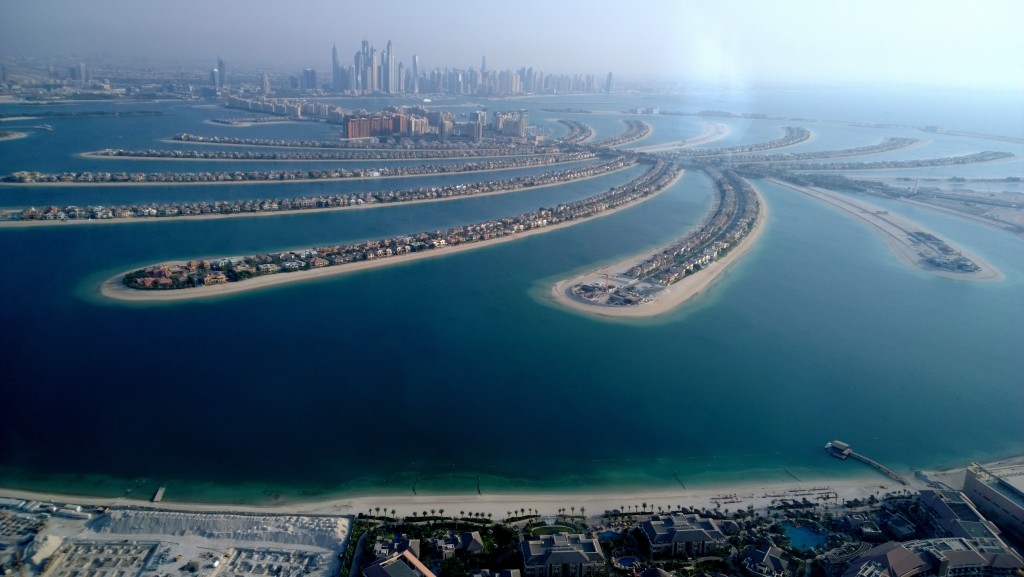 Dubai, Photos of Dubai from a chopper, Photos of Dubai skyline from the chopper, Photos of Palm Island from the skies
