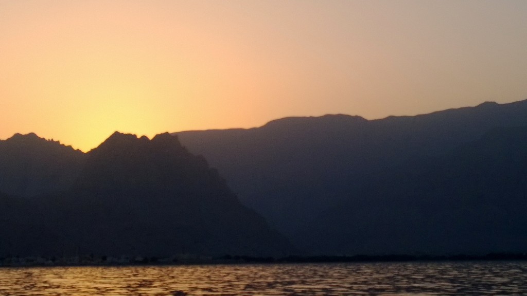 Oman-sunset at Musandam, Sunset at Musandam Oman