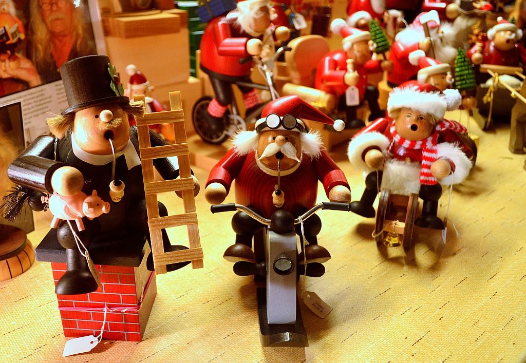 Smoking men, smoking men of incense, Christmas markets, Ore Mountains, wooden toys, Germany