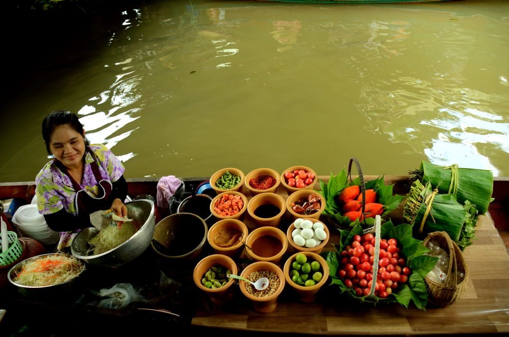 Taling Chan Floating Market, Bangkok, Thailand