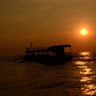 Tonle Sap, Cambodia, sunset cruise