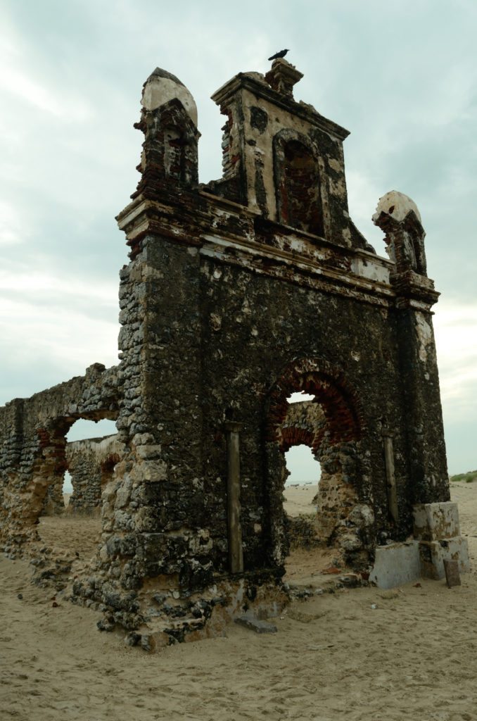 Dhanushkodi, church, ruins