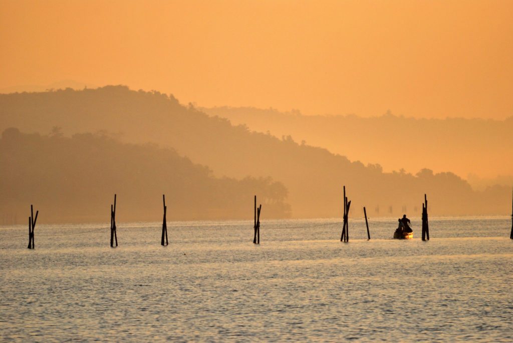 Goa, River Zuari, sunrise