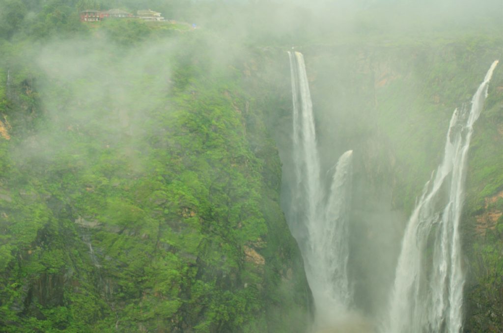 Jog Falls Karnataka Mist ,karnataka , road trip, Renault Lodgy