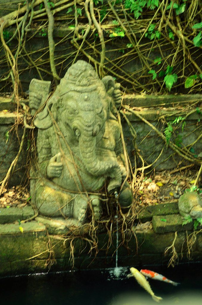 Ganesha statue in Ubud Monkey Forest, bali