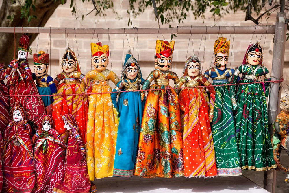 Rajasthani puppets-arts and crafts of india-toy towns