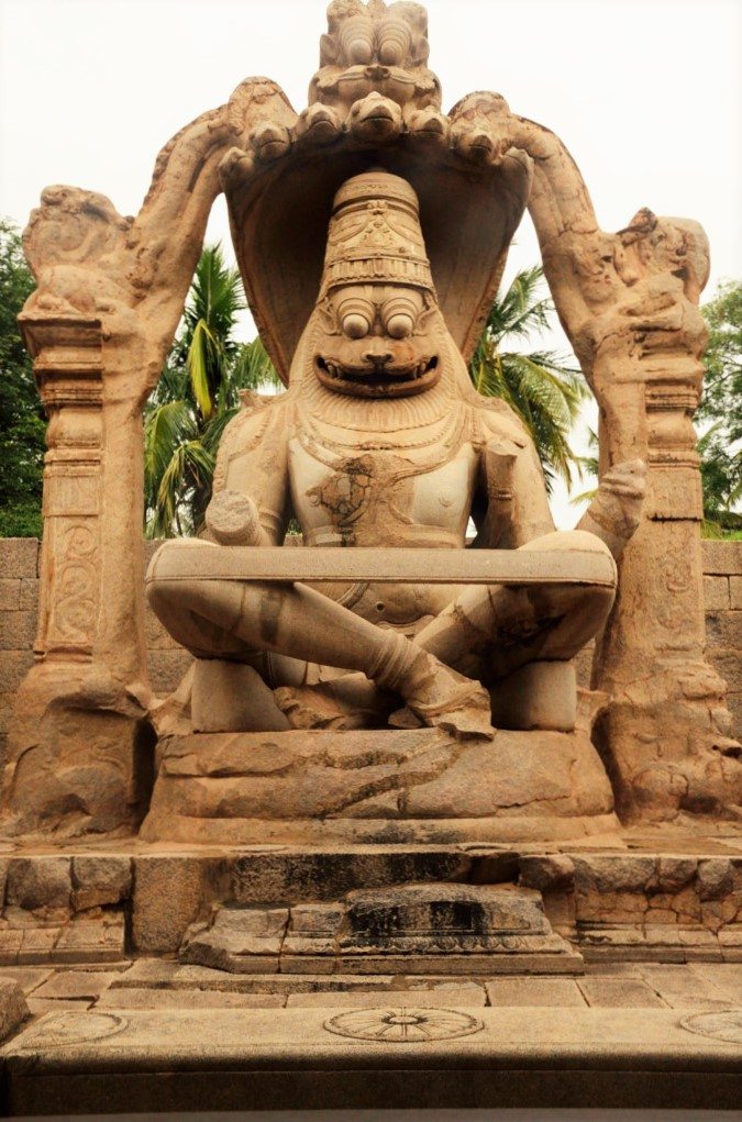 Lakshmi Narasimha statue in Hampi
