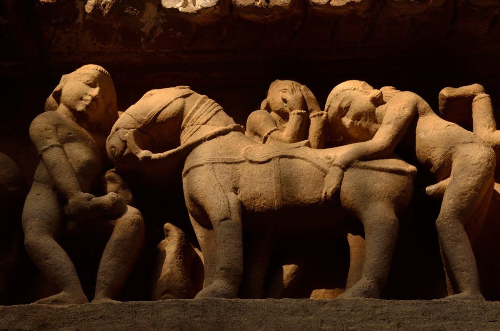 Erotic sculptures of Khajuraho