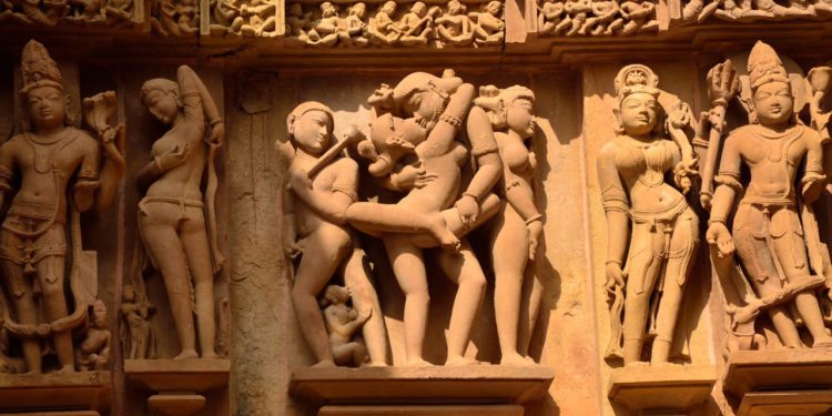 Erotic sculptures of Khajuraho
