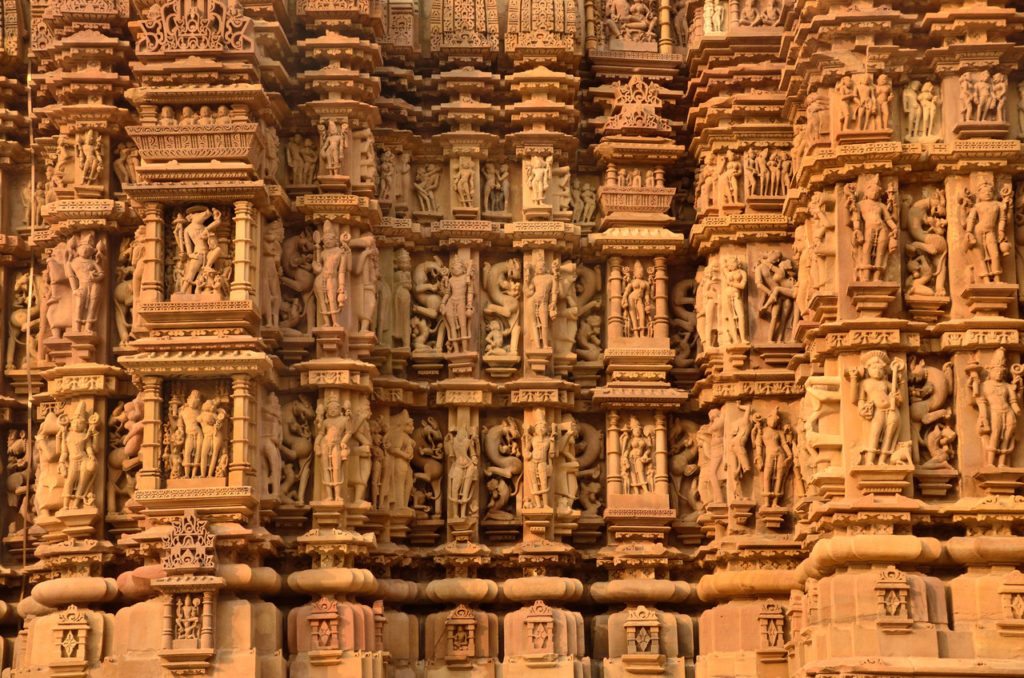 Erotic sculptures of Khajuraho